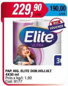 Maxiconsumo Pap.hig. Elite Dob. Hoj. Ult oferta