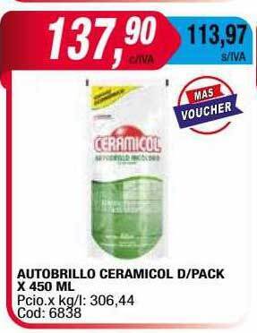 Maxiconsumo Autobrillo Ceramicol D-pack oferta
