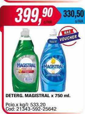 Maxiconsumo Deterg. Magistral oferta