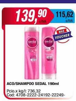 Maxiconsumo Aco-shampoo Sedal oferta