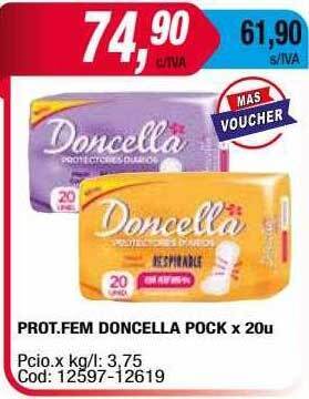Maxiconsumo Prot.fem Doncella Pock oferta