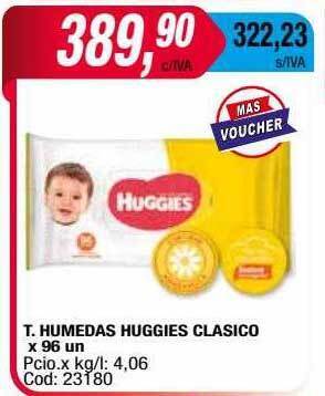 Maxiconsumo T. Humedas Huggies Clasico oferta