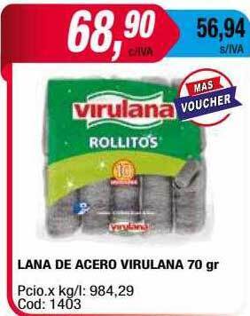 Maxiconsumo Lana De Acero Virulana oferta
