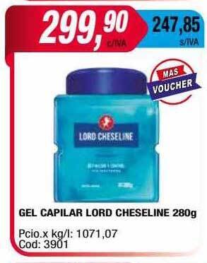 Maxiconsumo Gel Capilar Lord Cheseline oferta