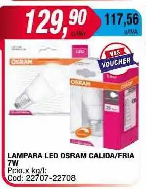 Maxiconsumo Lampara Led Osram Calida O Fria oferta