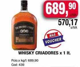 Maxiconsumo Whisky Criadores oferta