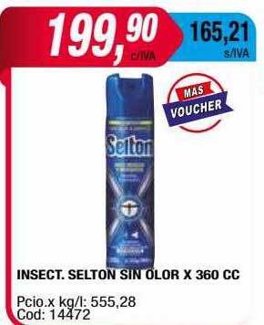Maxiconsumo Insect. Selton Sin Olor oferta