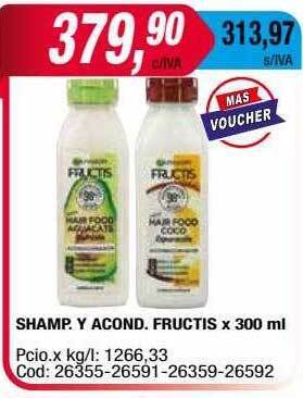 Maxiconsumo Shamp. Y Acond. Fructis oferta