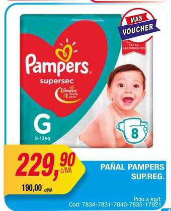 Maxiconsumo Pañal Pampers Sup.reg oferta