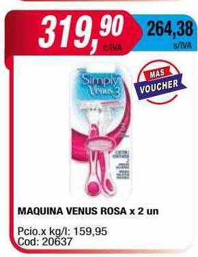 Maxiconsumo Maquina Venus Rosa oferta