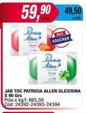 Maxiconsumo Jab Toc Patricia Allen Glicerina oferta