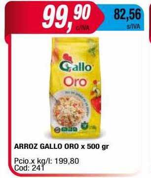 Maxiconsumo Arroz Gallo Oro oferta