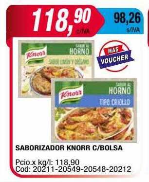 Maxiconsumo Saborizador Knorr C-bolsa oferta