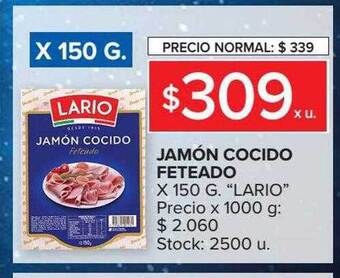 Carrefour Market Jamón Cocido Feteado oferta