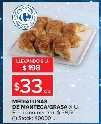 Carrefour Market Medialunas De Manteca O Grasa oferta