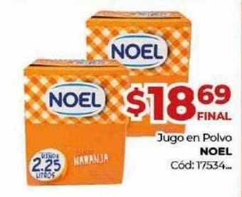 Diarco Jugo En Polvo Noel oferta