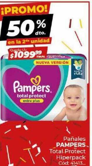 Diarco Panales Pampers Total Protect Hiperpack oferta