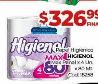 Diarco Papel Higiénico Higienol Max Panal oferta