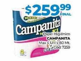 Diarco Papel Higiénico Campanita Max oferta