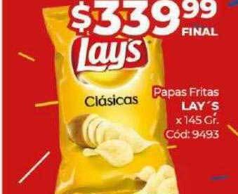 Diarco Papas Fritas Lay's oferta