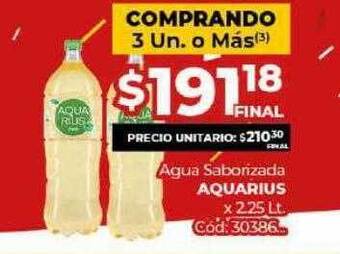 Diarco Agua Saborizada Aquarius oferta