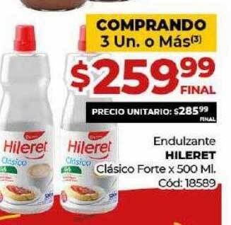 Diarco Endulzante Hileret Clásico Forte oferta