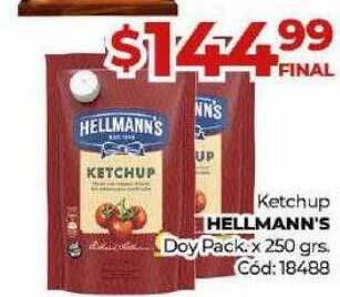 Diarco Ketchup Hellmann's Doy Pack oferta