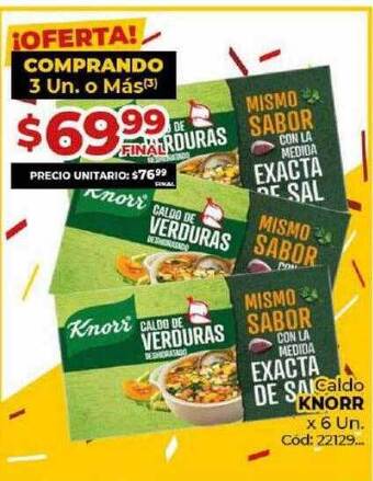 Diarco Caldo Knorr oferta