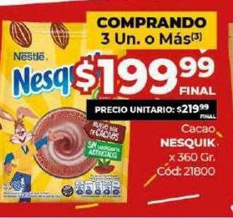 Diarco Cacao Nesquik oferta