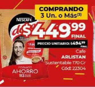 Diarco Cafe Arlistan Sustentable oferta