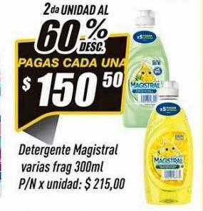 Supermercados Comodin Detergente Magistral Varias Frag oferta