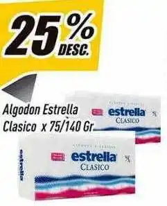 Supermercados Comodin Algodon Estrella Clasico oferta