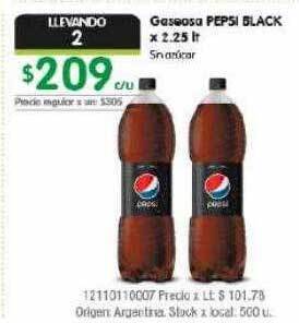 Jumbo Gaseosa Pepsi Black oferta
