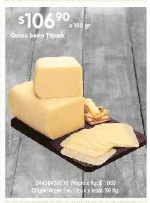 Jumbo Queso Barra Tripack oferta