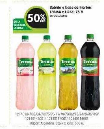 Jumbo Bebida A Base De Hierbas Terma oferta