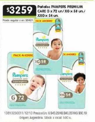 Jumbo Pañales Pampers Premium Care oferta