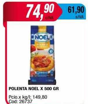 Maxiconsumo Polenta Noel oferta