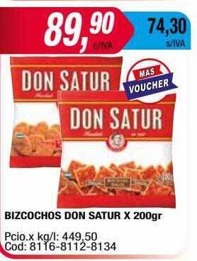 Maxiconsumo Bizcochos Don Satur oferta
