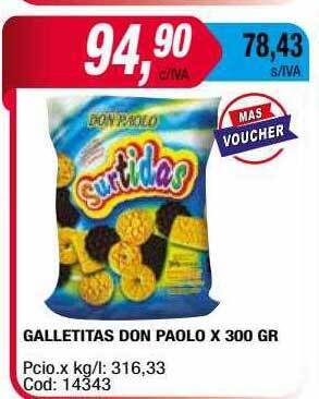 Maxiconsumo Galletitas Don Paolo oferta