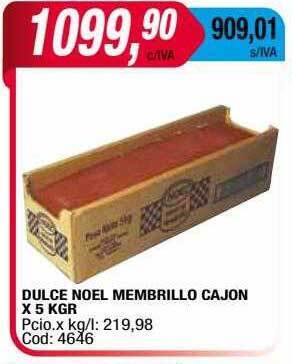 Maxiconsumo Dulce Noel Membrillo Cajon oferta