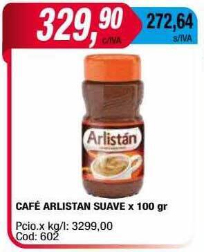 Maxiconsumo Café Arlistan Suave oferta