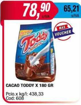 Maxiconsumo Cacao Toddy oferta