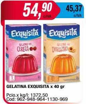 Maxiconsumo Gelatina Exquisita oferta