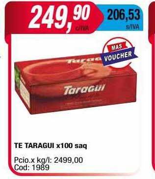 Maxiconsumo Te Taragui oferta