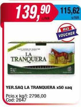 Maxiconsumo Yer.saq La Tranquera oferta