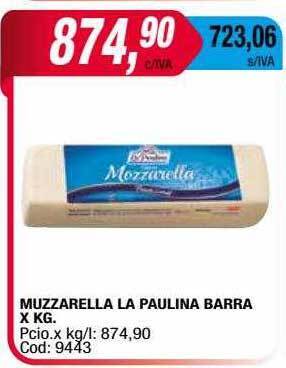 Maxiconsumo Muzzarella La Paulina Barra oferta