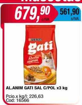 Maxiconsumo Al.anim Gati Sal C-pol oferta