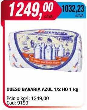 Maxiconsumo Queso Bavaria Azul oferta