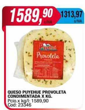 Maxiconsumo Queso Puyehue Provoleta Condimentada oferta