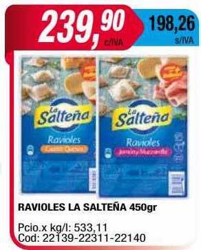 Maxiconsumo Ravioles La Salteña oferta